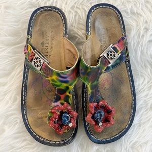 Spring Step L’Artiste Women’s Size EU 37 Multicolor Thong Aldora Sandals